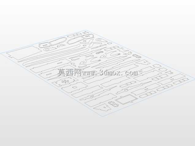 阿帕奇直升机AH-64-puzzle-3d-model
