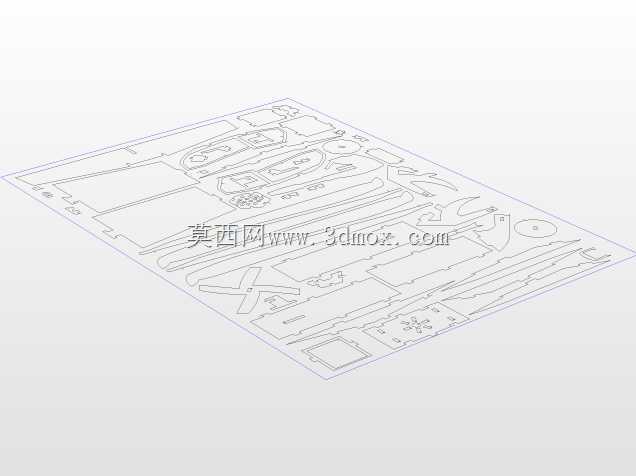 阿帕奇直升机AH-64-puzzle-3d-model