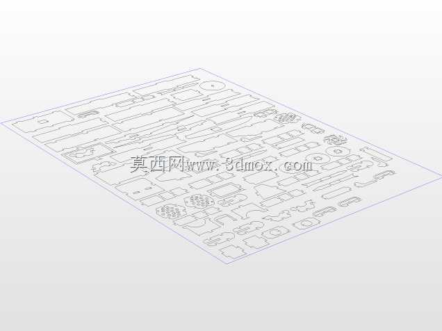 阿帕奇直升机AH-64-puzzle-3d-model