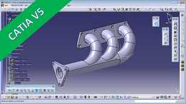 Abgaskruemmer-�������-Catia v5��ѵ-������ɨ