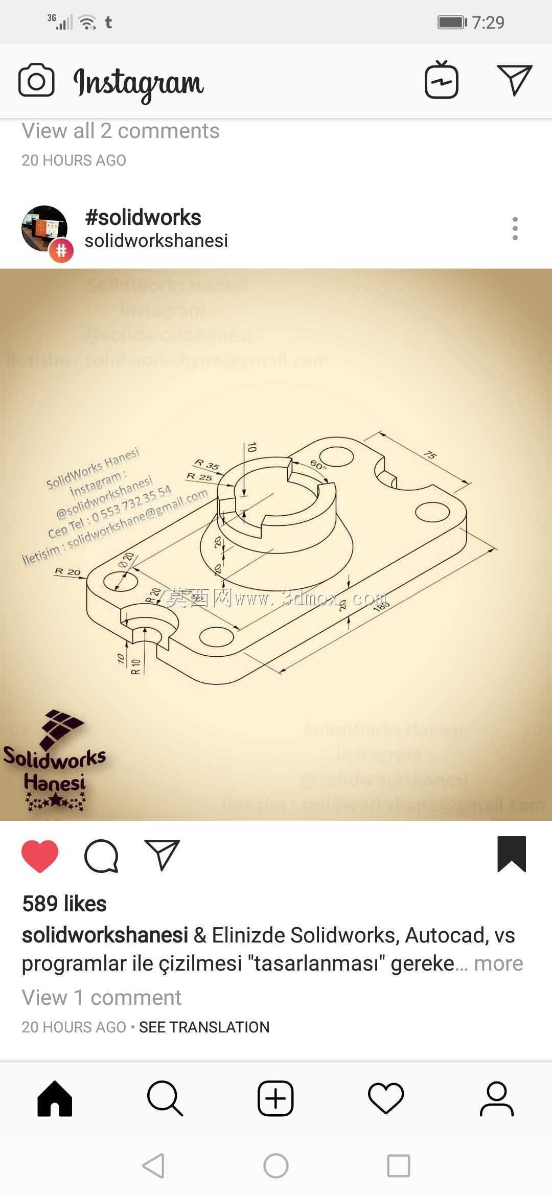 solidworks��autocad�е���άģ��
