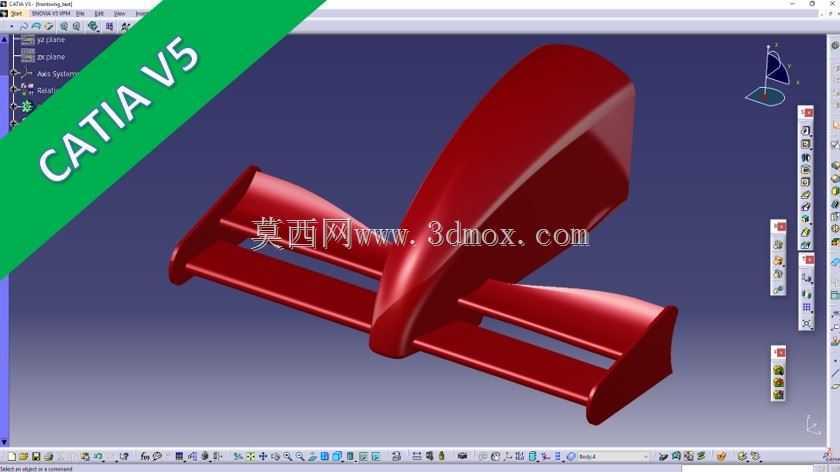 F1前翼-Catia、NX、Inventor、Autocad、Onshape、SolidWorks、SolidEdge、Fusion 360