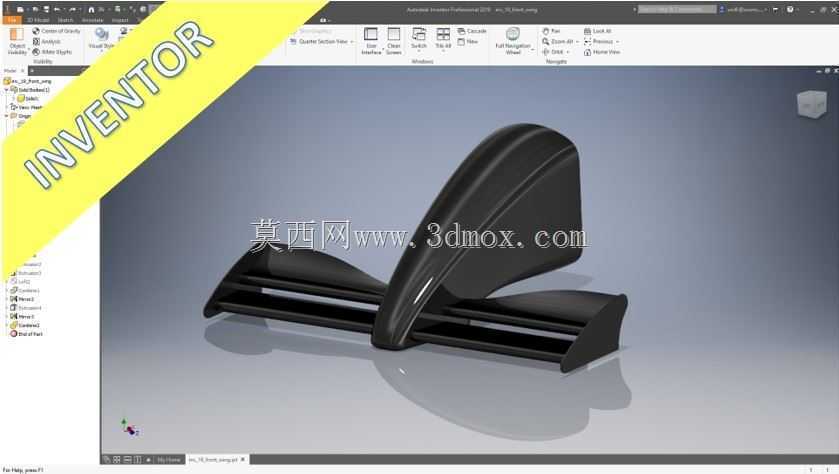 F1前翼-Catia、NX、Inventor、Autocad、Onshape、SolidWorks、SolidEdge、Fusion 360