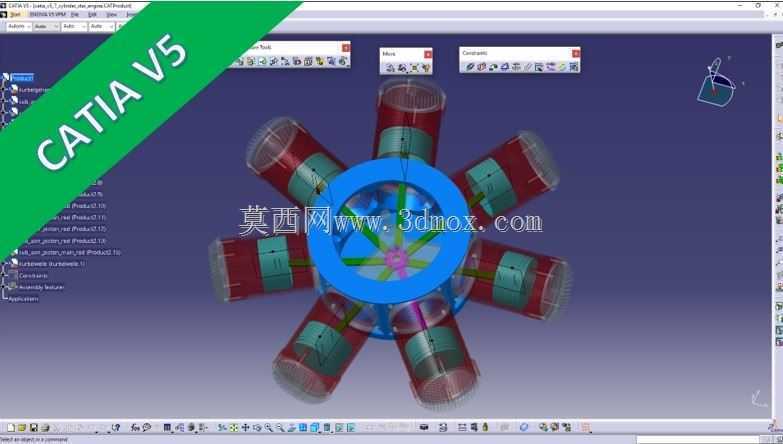 7缸径向发动机-视频教程和零件