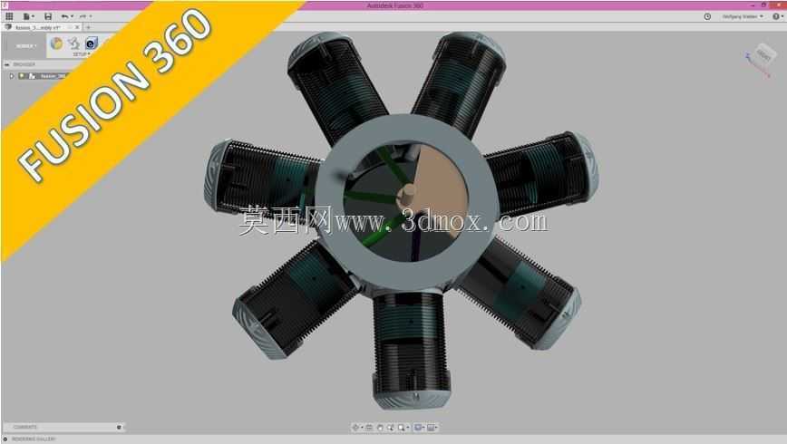 7缸径向发动机-视频教程和零件