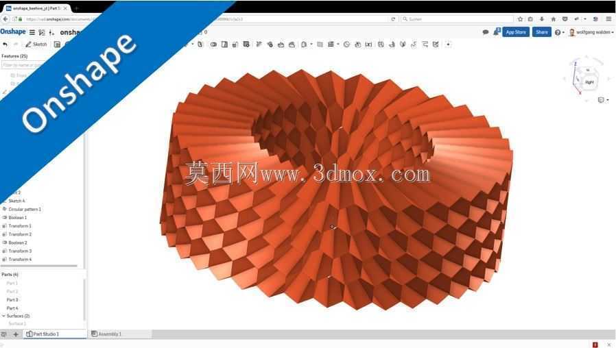 蜂巢-Bienenwaben Catia v5/Siemens NX 11/Inventor 2017/Autocad 2017\u0026教程
