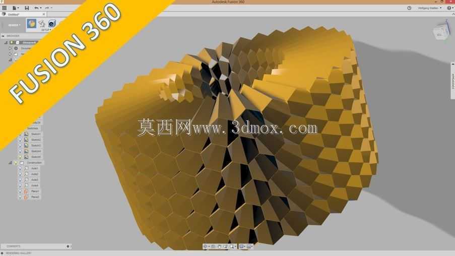 蜂巢-Bienenwaben Catia v5/Siemens NX 11/Inventor 2017/Autocad 2017\u0026教程