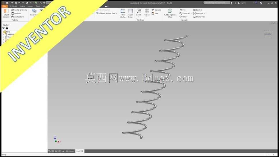 带角度的螺旋弹簧Catia v5/Siemens NX 10/Inventor 2017/SolidWorks 2016