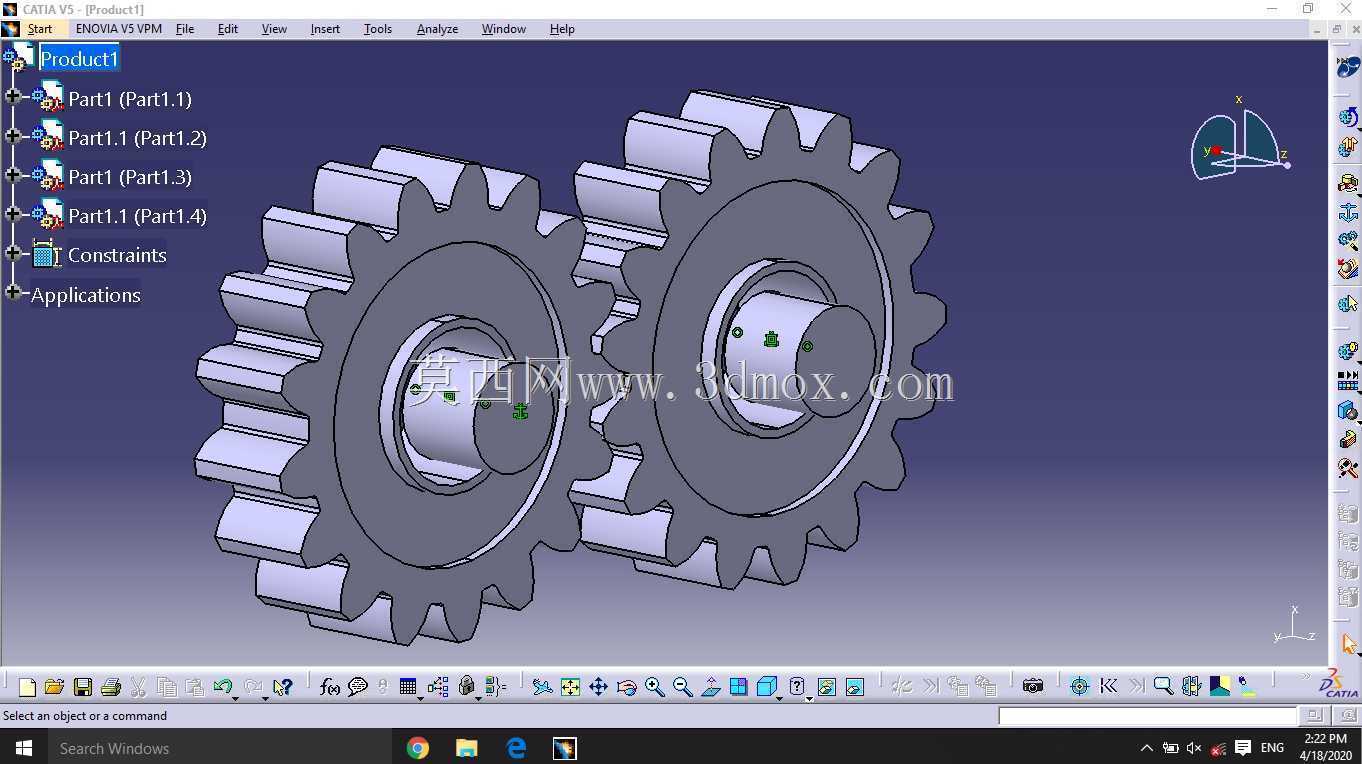 Catia V5三维齿轮