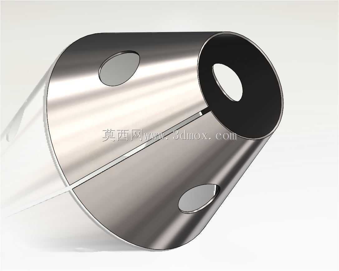 ��������ӽ�Բ׶�壬SolidWorks