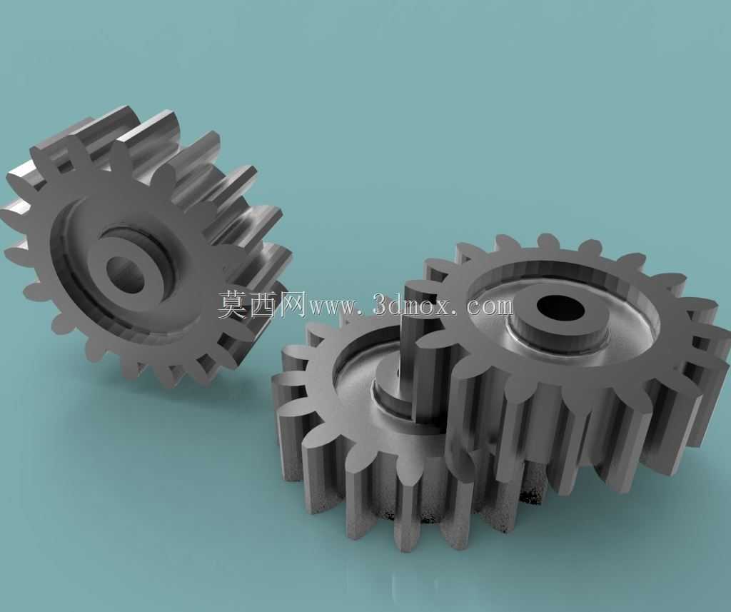 使用autocad 2013的3D齿轮(thesourcecad.com)