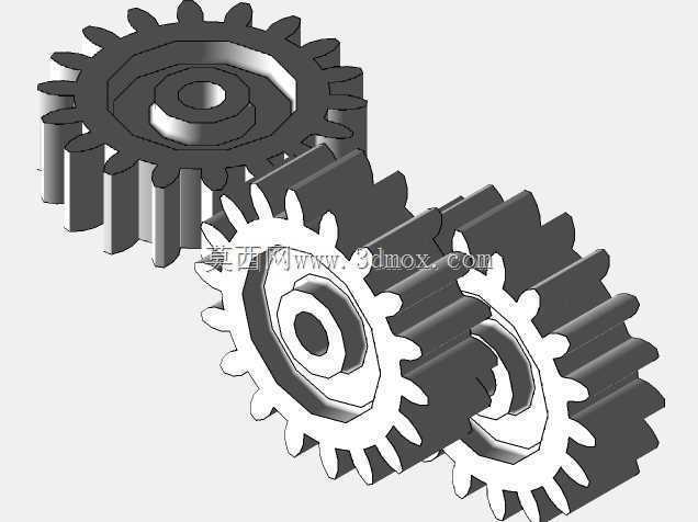 使用autocad 2013的3D齿轮(thesourcecad.com)