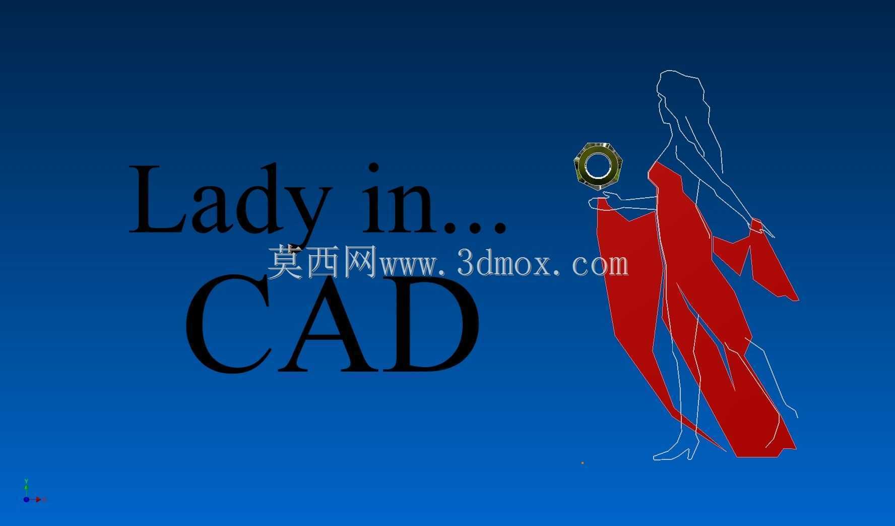 CAD中的女士