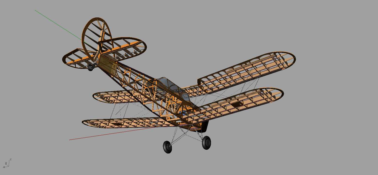 Stampe SV4-比例为1:4的RC模型