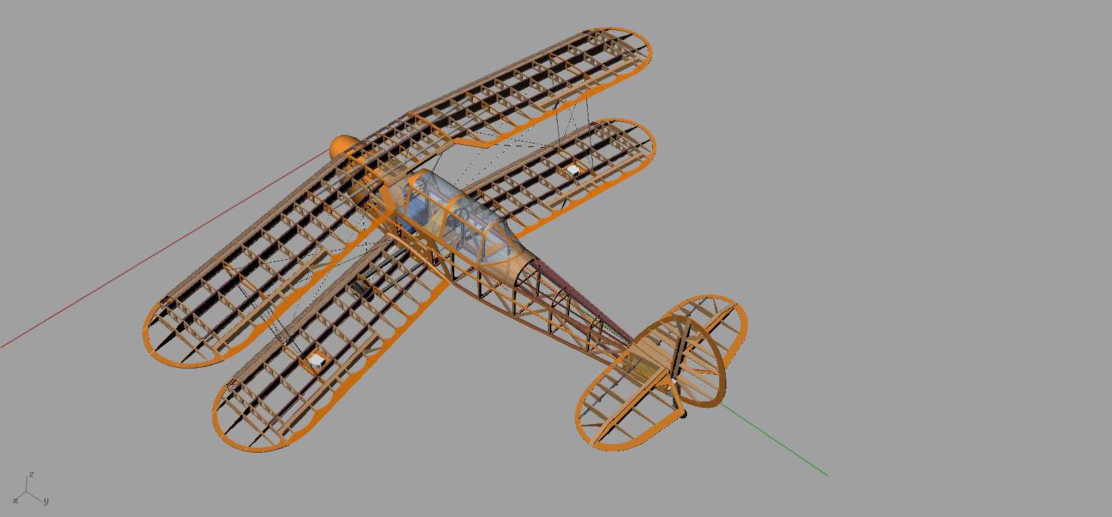 Stampe SV4-比例为1:4的RC模型