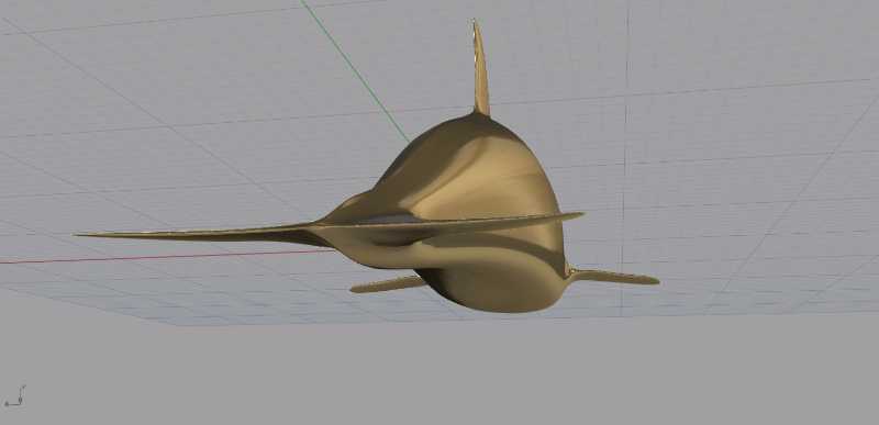Dolphin-Tspline��ģ����Rhino v5�У�