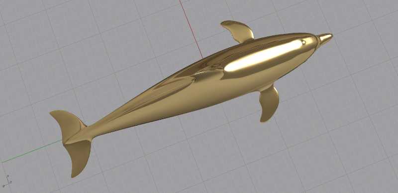 Dolphin-Tspline��ģ����Rhino v5�У�