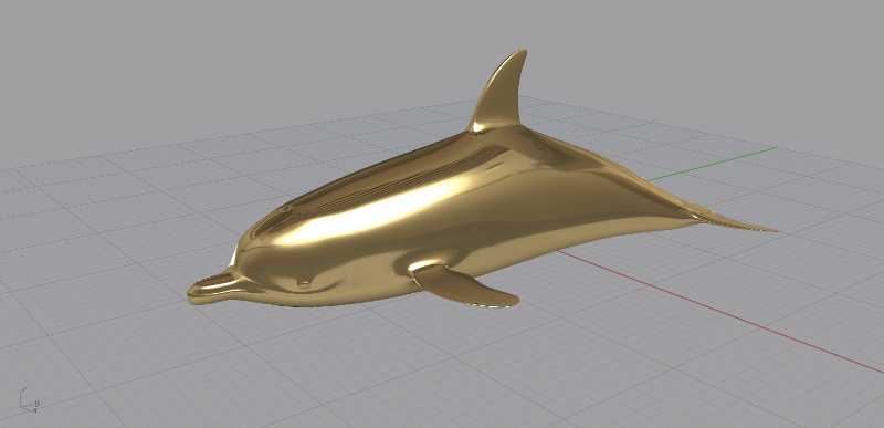 Dolphin-Tspline��ģ����Rhino v5�У�