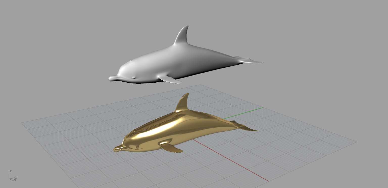 Dolphin-Tspline��ģ����Rhino v5�У�