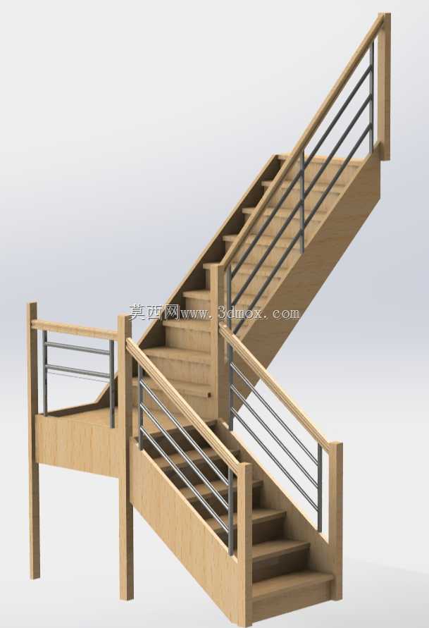 ¥�ݸֺ�ľ��-escalier bois/inox