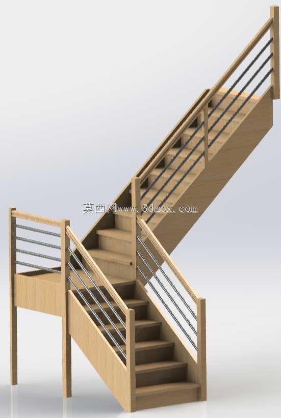 ¥�ݸֺ�ľ��-escalier bois/inox
