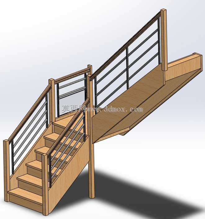 ¥�ݸֺ�ľ��-escalier bois/inox