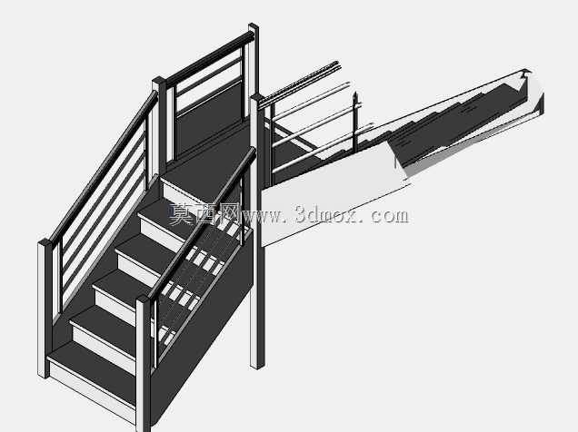 ¥�ݸֺ�ľ��-escalier bois/inox