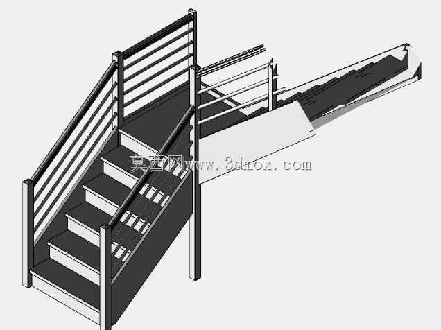 ¥�ݸֺ�ľ��-escalier bois/inox