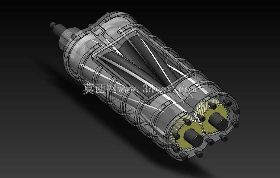 带鼓风机的V8发动机