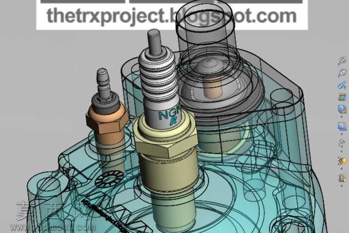 本田NSR125JC20缸头的子组件。