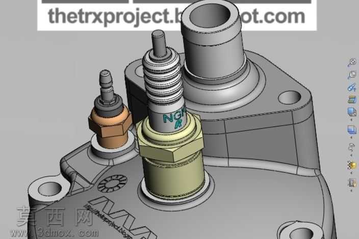 本田NSR125JC20缸头的子组件。