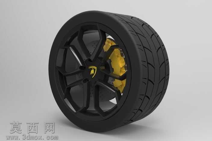 车轮的兰博基尼Aventador2