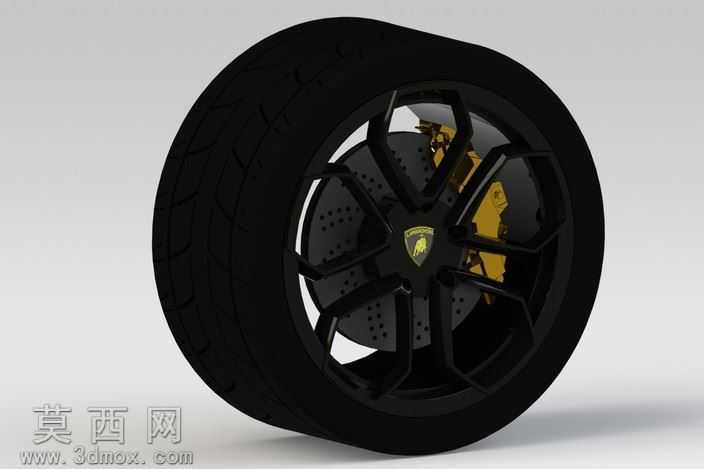 车轮的兰博基尼Aventador2