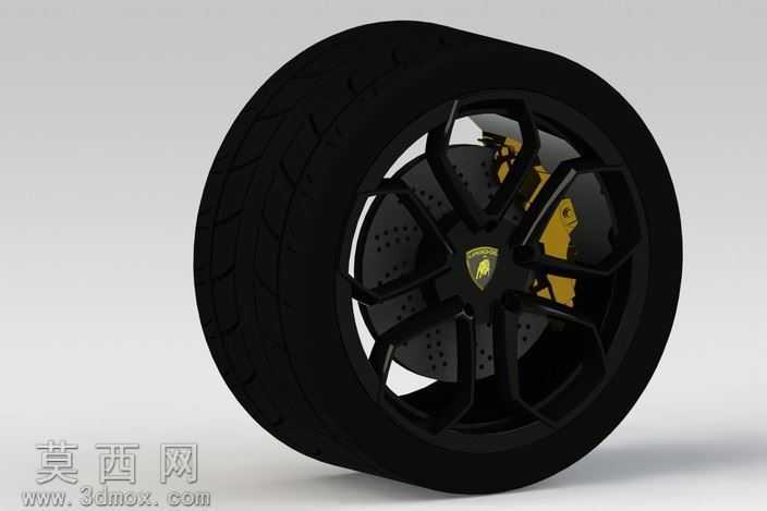 车轮的兰博基尼Aventador2