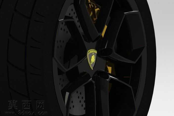 车轮的兰博基尼Aventador2