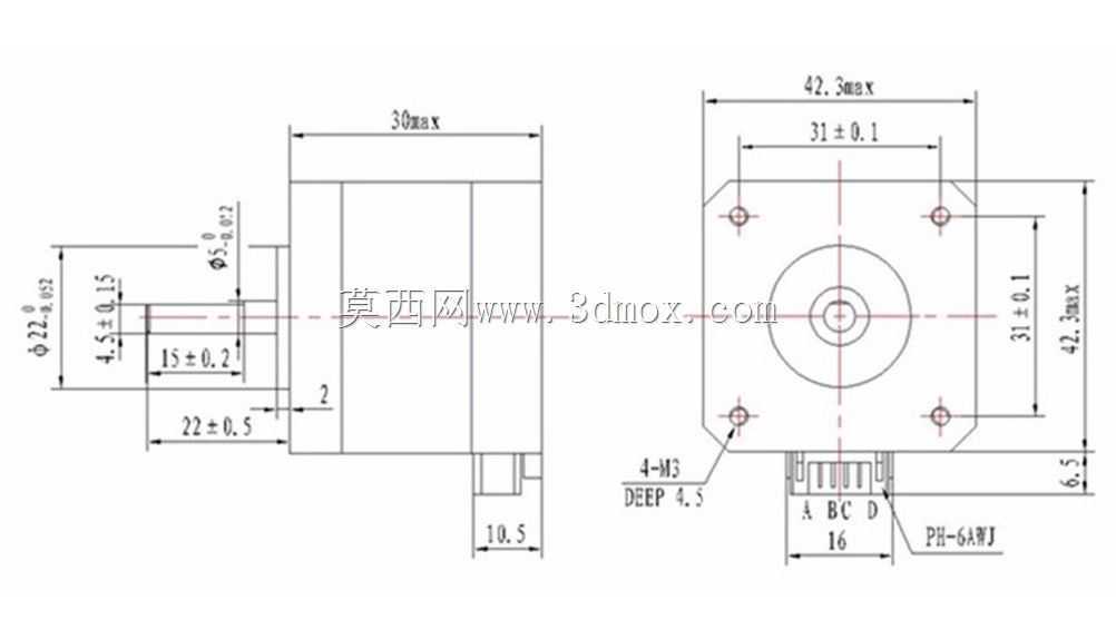 �������NEMA 17 1.2A 0.2Nm 1.8��v1