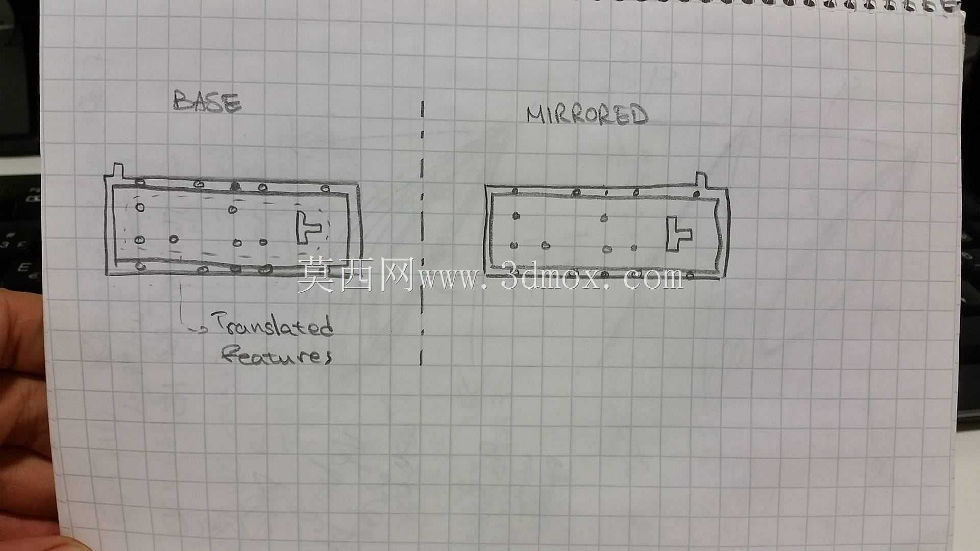 卡德曼挑战6号-多体建模技术-镜像零件