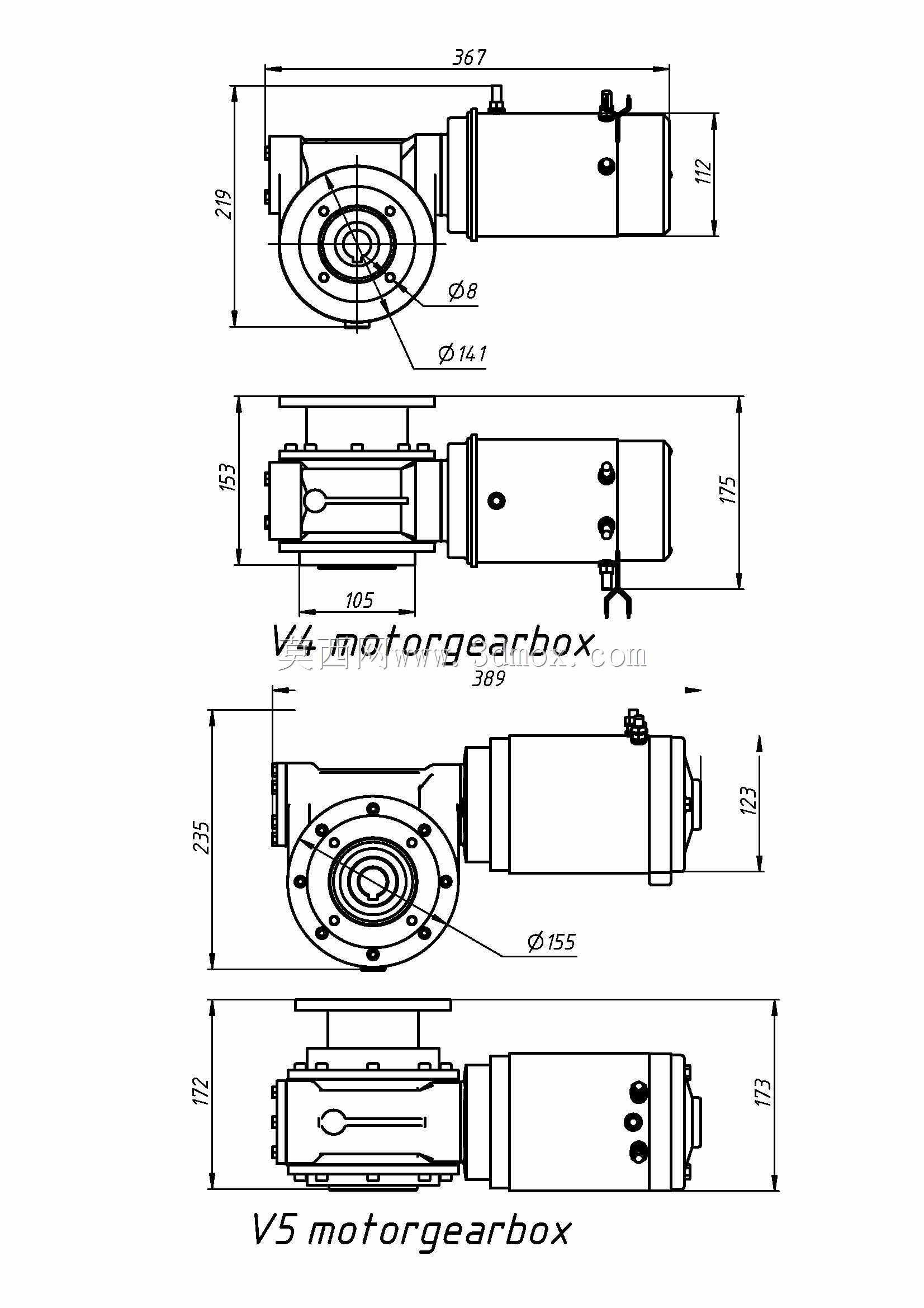起锚机:V4/V5 Lewmar垂直起锚机