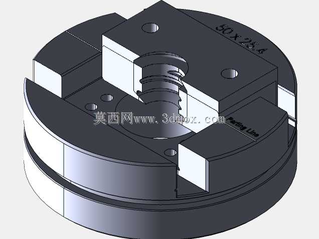 50mm x 25.4mm镶块的车床夹具