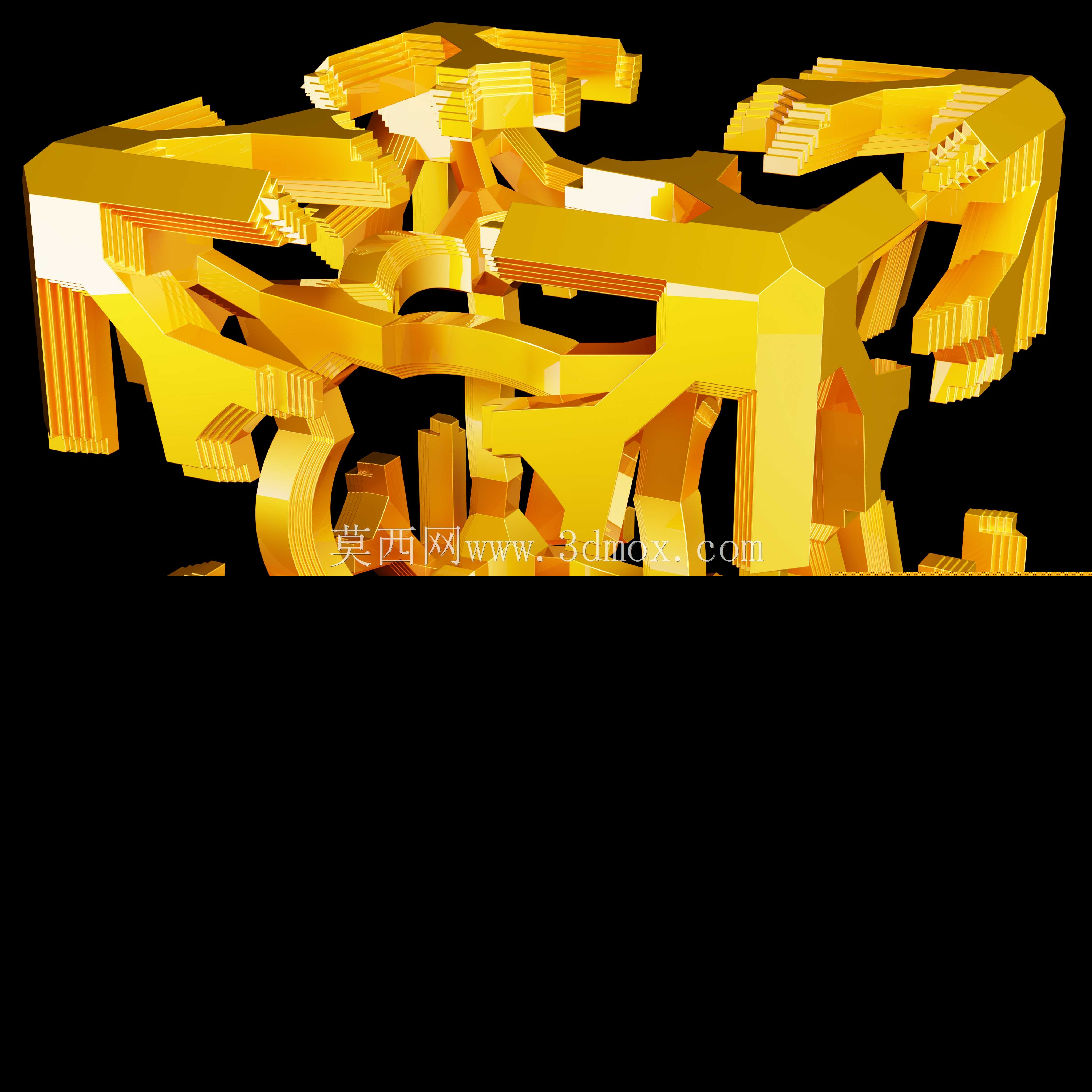 嵌套简单greeble立方体
