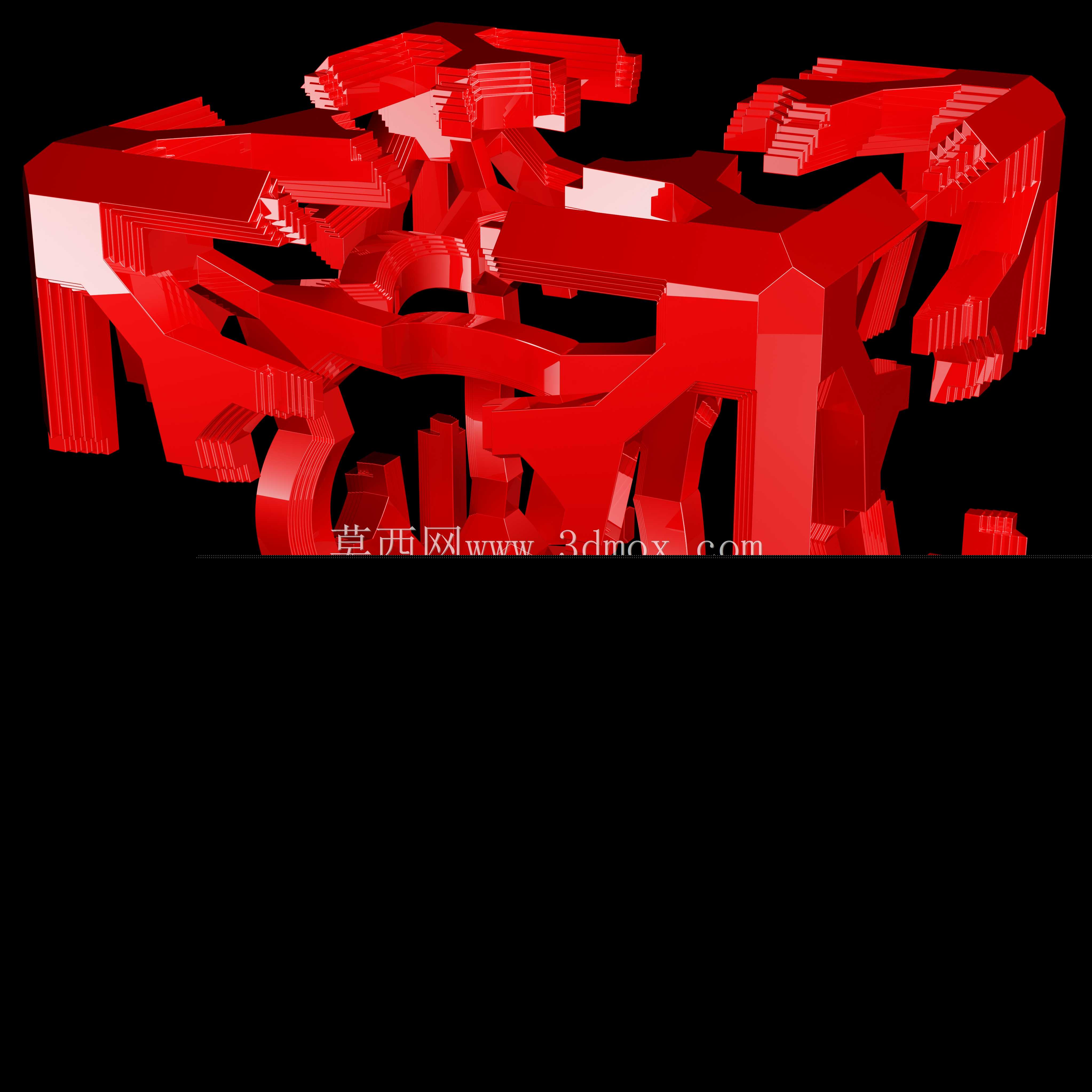 嵌套简单greeble立方体