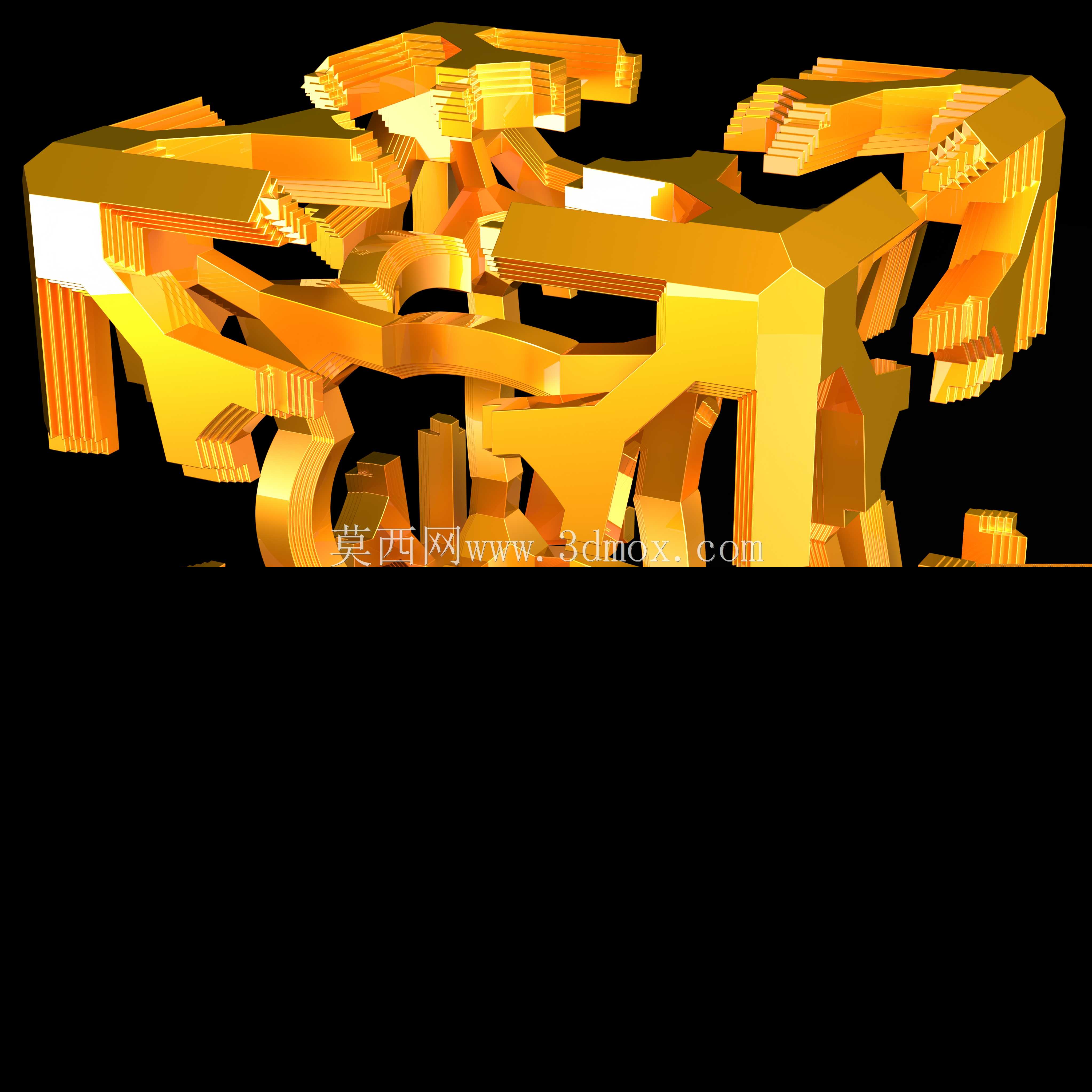 嵌套简单greeble立方体