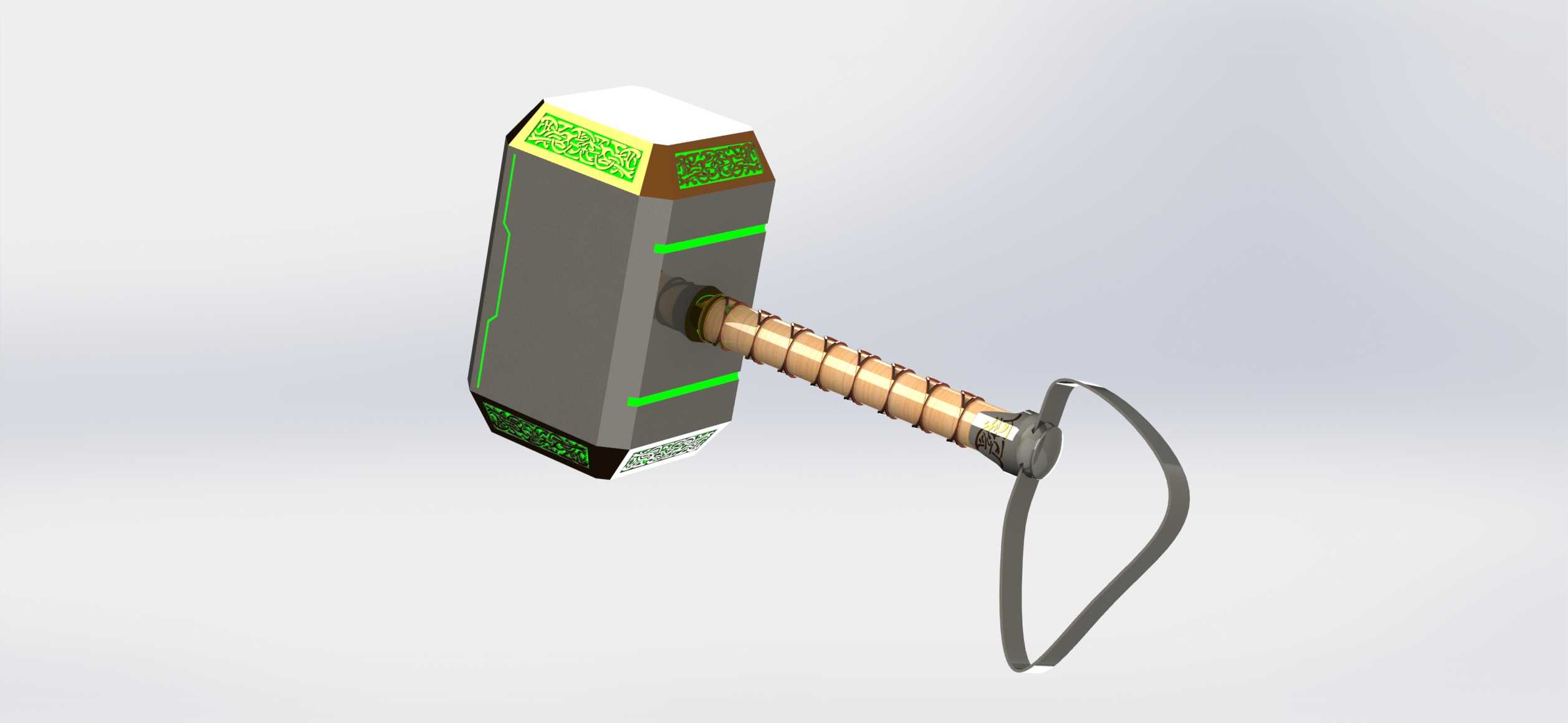 Mjolnir Hammer-bua Thor