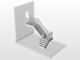 Escalier/Palier de 42''\u0026��ת�ܳ�90�ȡ�