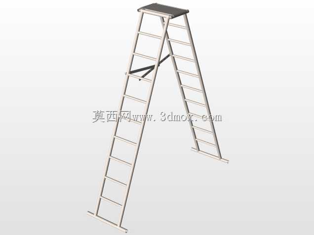 梯子和墙壁画笔
