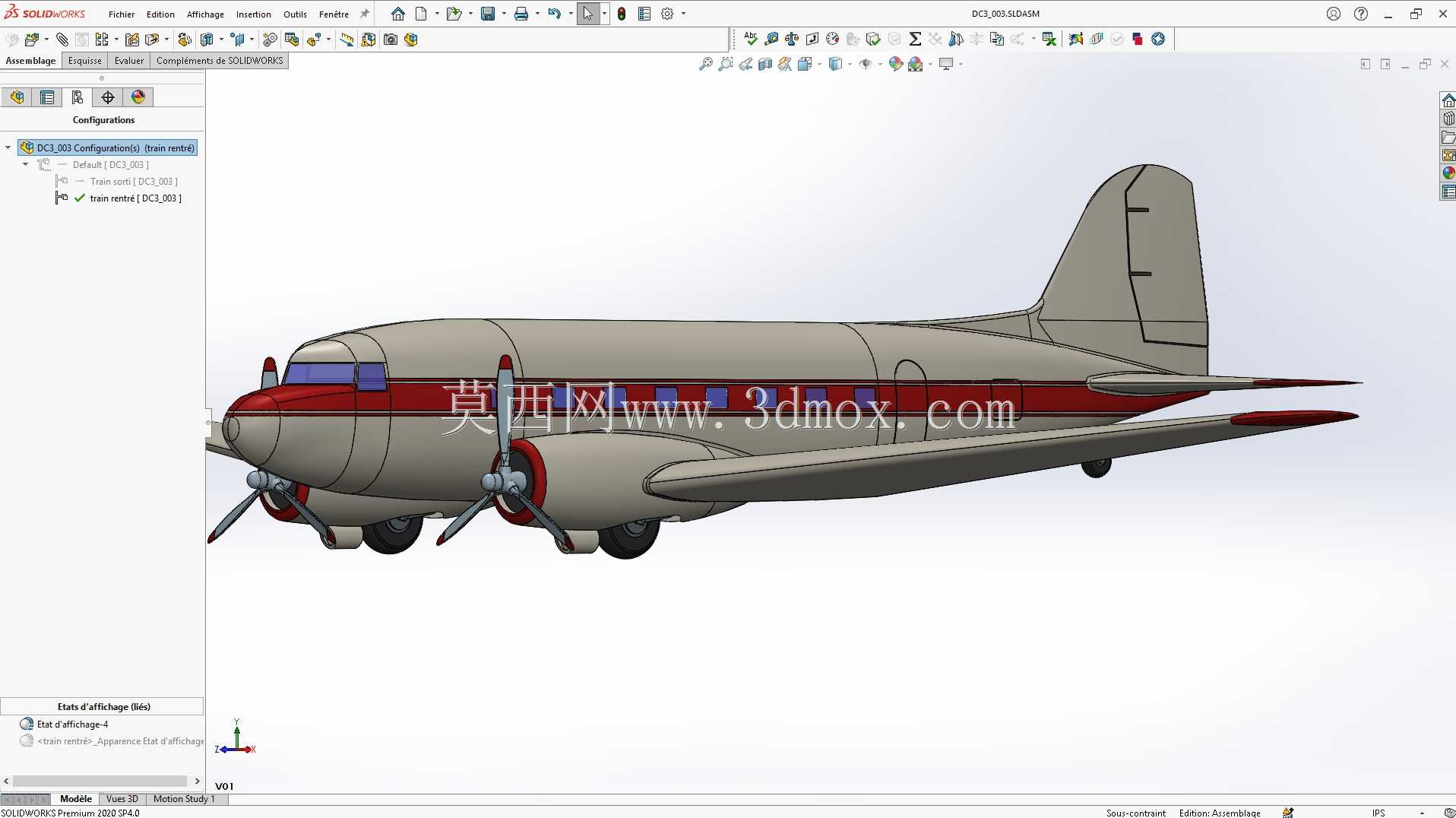 道格拉斯DC-3-Solidworks 2020