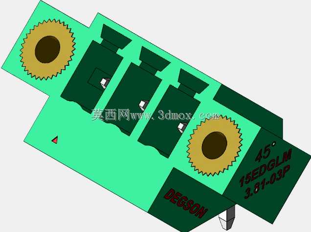 DEGSON 15EDG(M)3.81mm螺钉锁紧,可插拔接线板全套