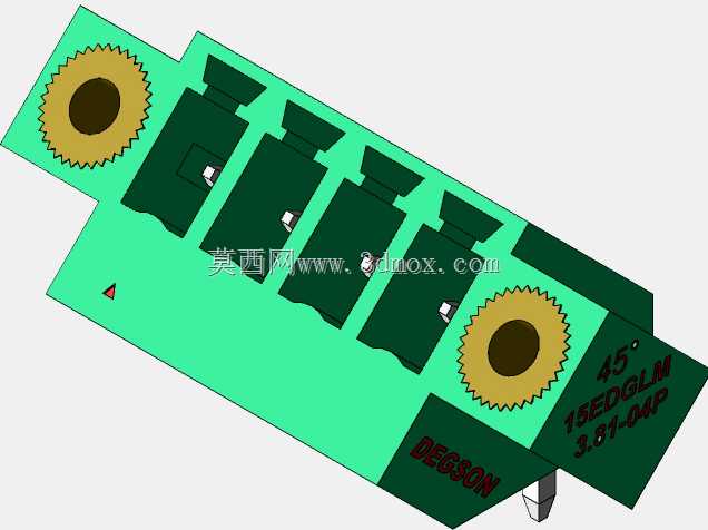 DEGSON 15EDG(M)3.81mm螺钉锁紧,可插拔接线板全套