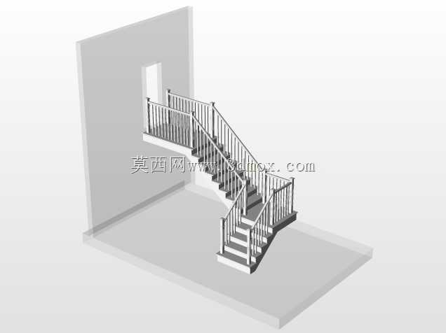 Escalier/Palier de 42''\u0026旋转总成90度。