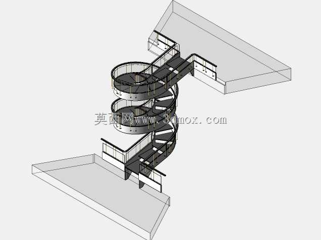 Escalier/Limons de 21''\u0026斜坡,沿2个旋转方向倾斜38.5''。